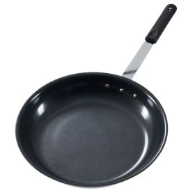 Ceramic Nonstick Egg Pan, Aluminum Frying Pan with Stainless Steel Base, Oven Safe, Dishwasher Safe Skillet (Option: Black-14IN)